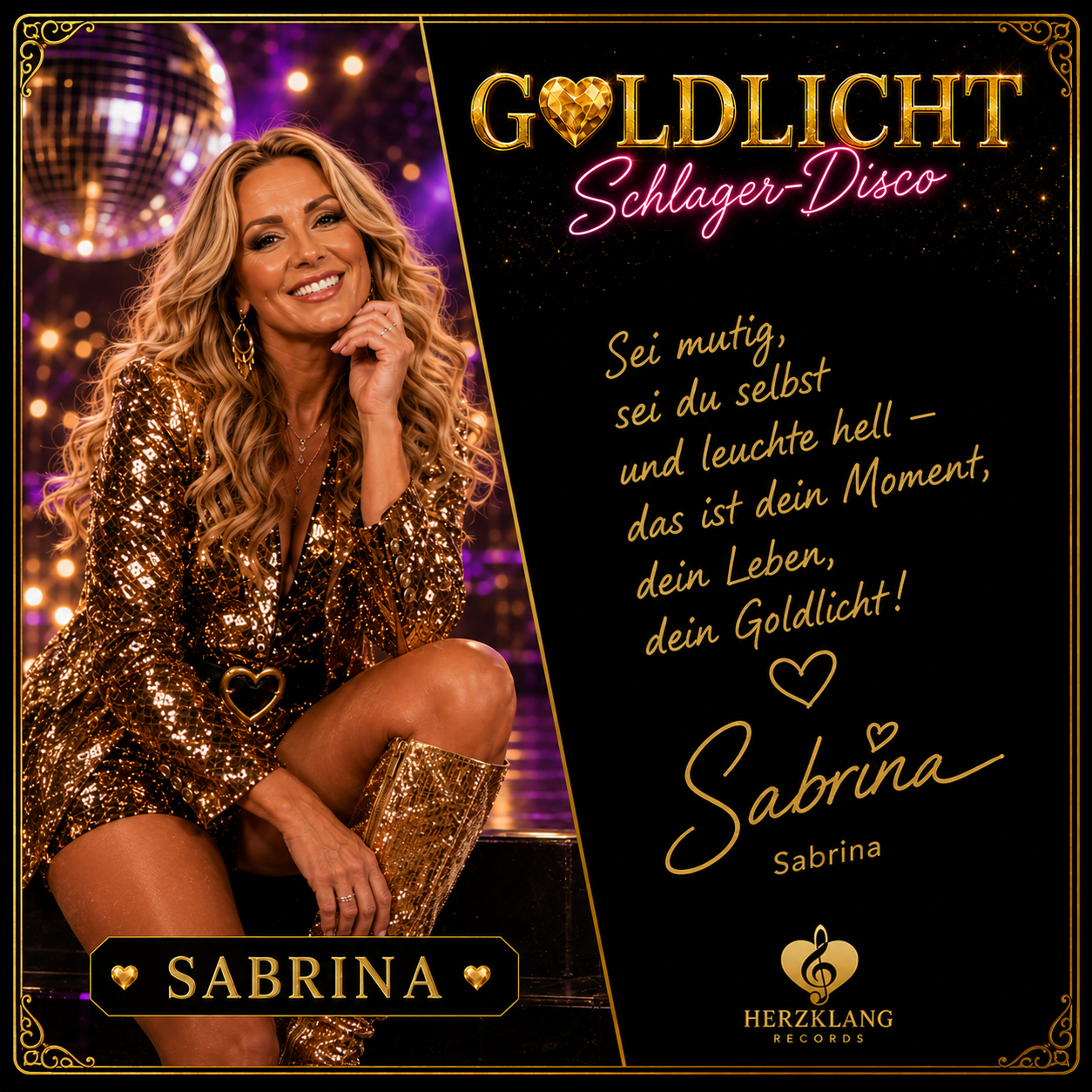 Autogrammkarte von Sabrina Sternlicht