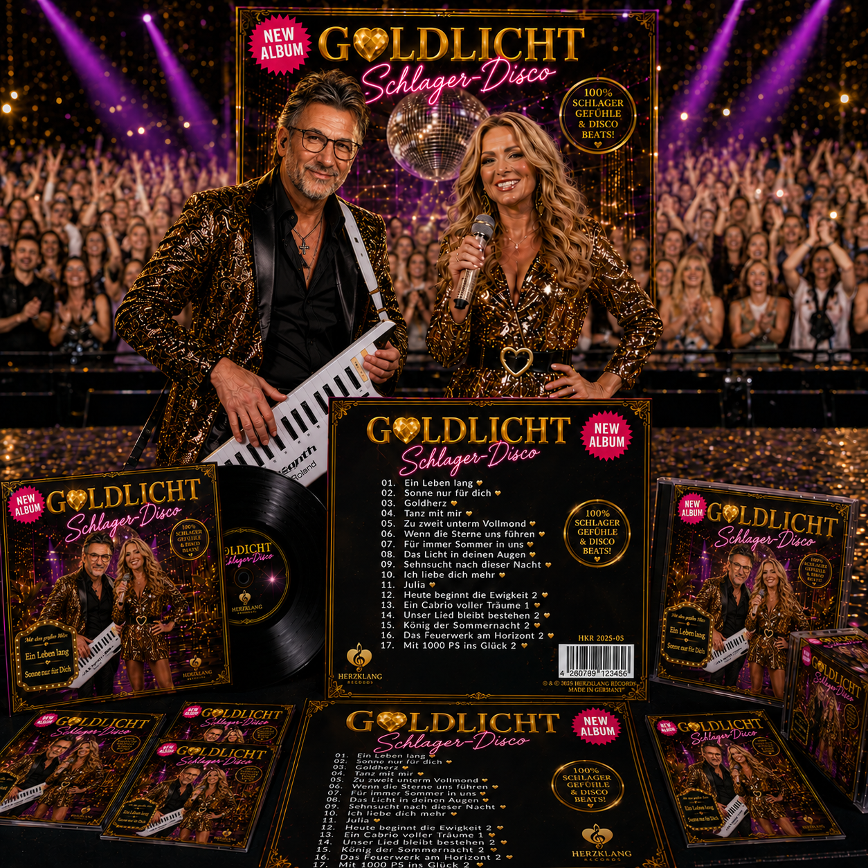 Goldlicht – das Duo auf der Bühne mit dem neuen Album