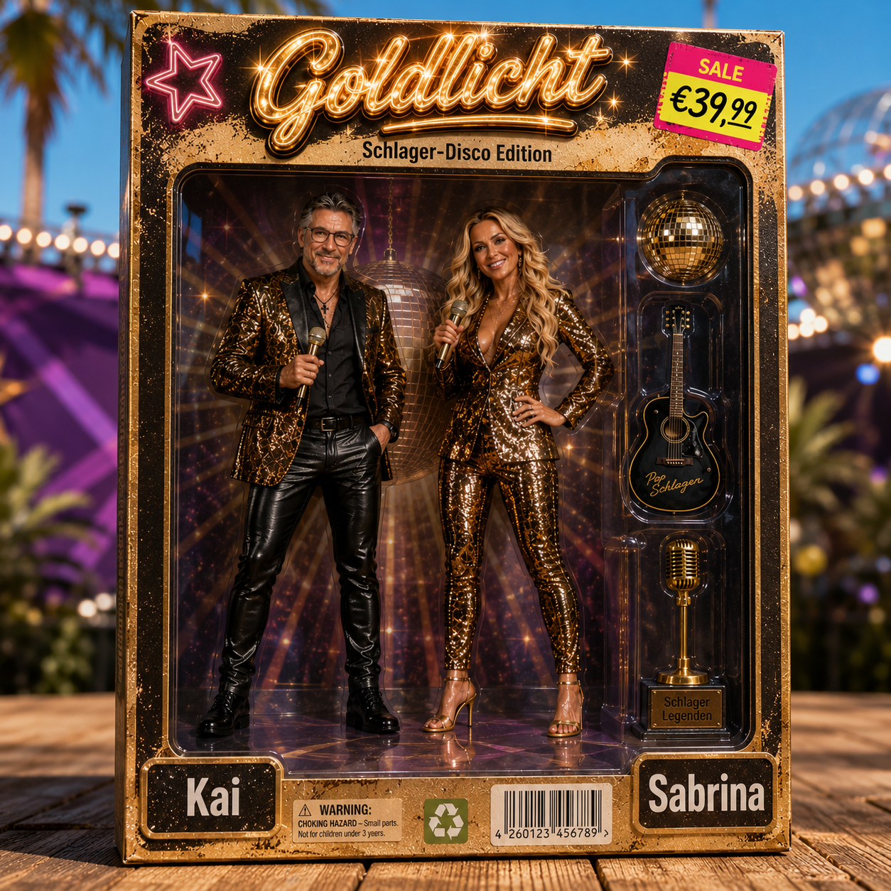 Goldlicht Sammler-Set – Schlager-Disco Edition in der Blisterverpackung