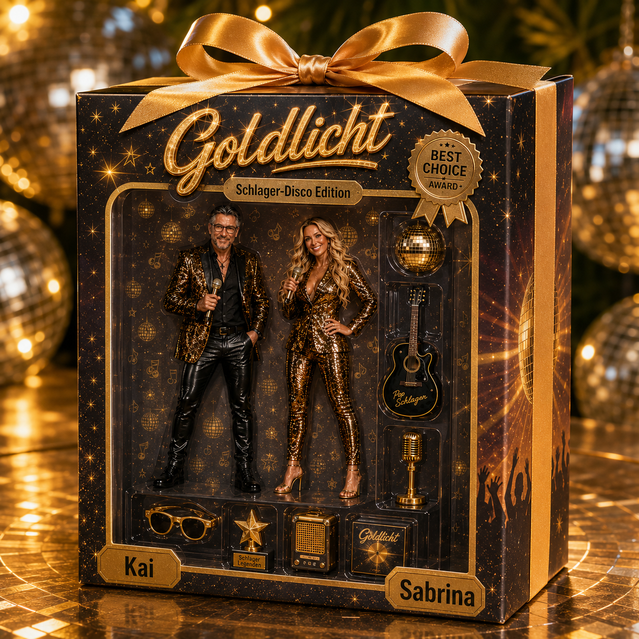 Goldlicht Geschenk-Edition mit goldener Schleife, fertig verpackt